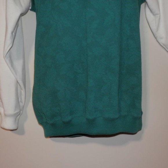 Blast L Top Layered Look Hunter Green White A021 - Picture 3 of 11